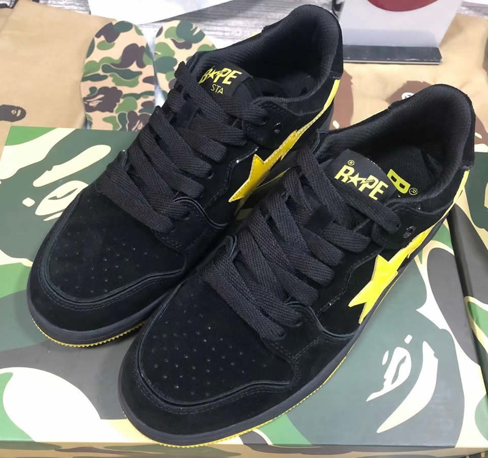 A Bathing Ape Bape Sta Low Black Yellow 1g701090005 3 - www.kickbulk.co