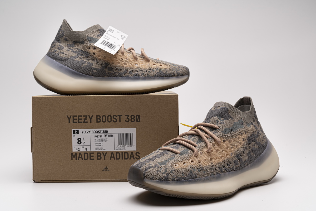 Adidas Yeezy Boost 380 Mist Non Reflective Fx9764 9 - www.kickbulk.co