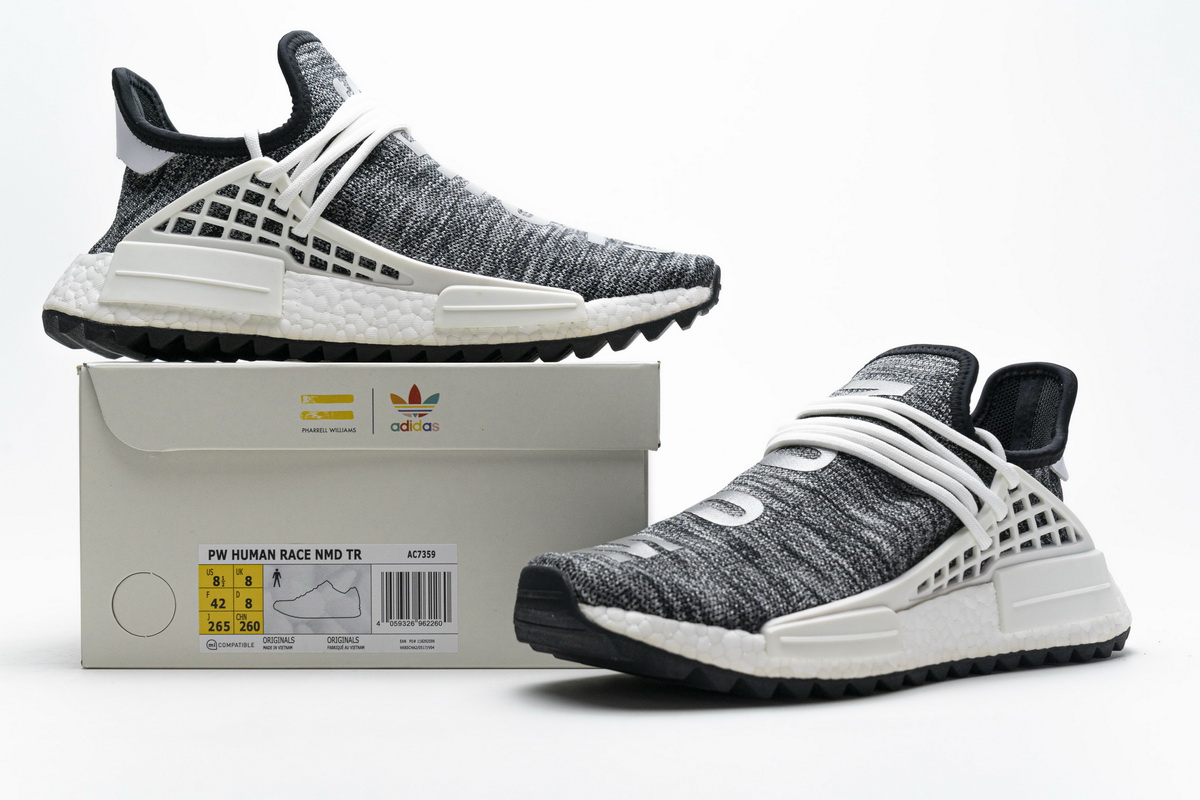 Pharrell Williams X Adidas Nmd Human Race Trail Core Black White Ac7359 15 - www.kickbulk.co