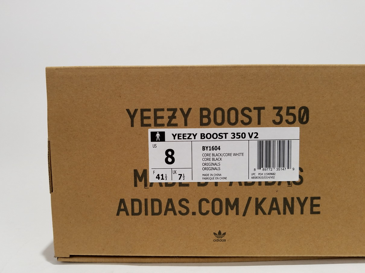 Adidas Originals Yeezy Boost 350 V2 Black White By1604 31 - www.kickbulk.co