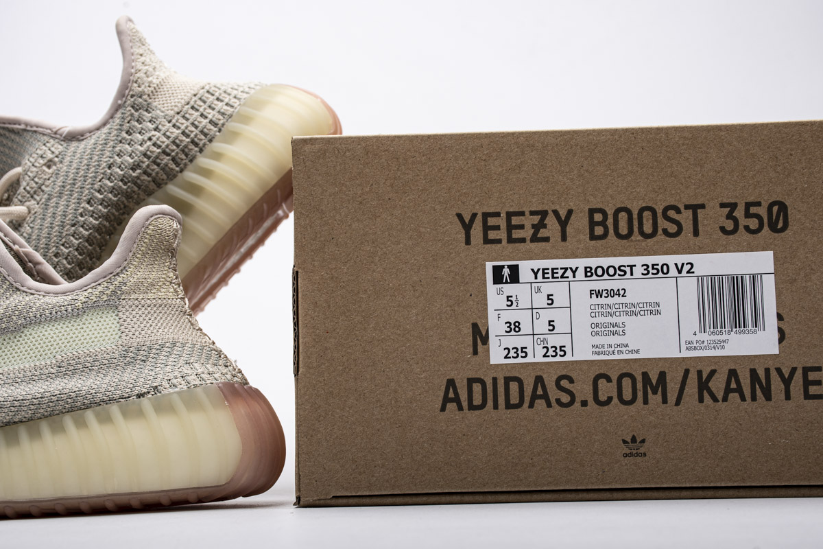 Adidas Yeezy 350 Boost V2 Citrin Fw3042 8 - www.kickbulk.co