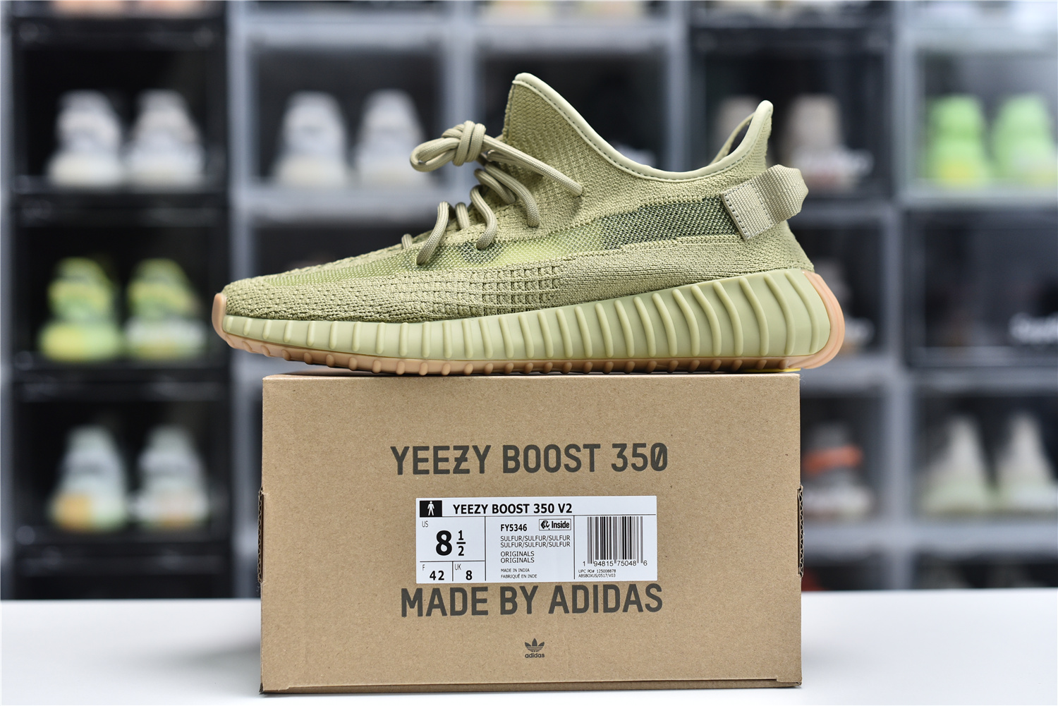 ADIDAS YEEZY BOOST 350 V2 'SULFUR' FY5346