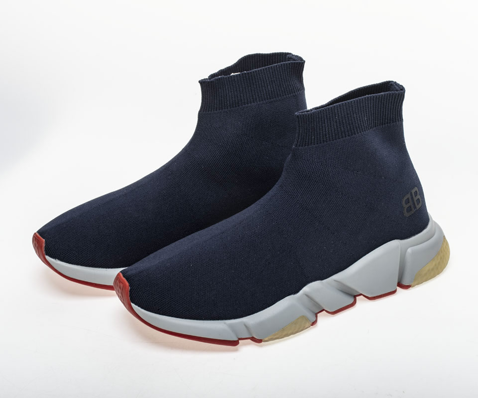 Balenciaga Speed Runner Tess S Gomma Maille Noir Sneaker Navy Blue 494484w05g01001 4 - www.kickbulk.co