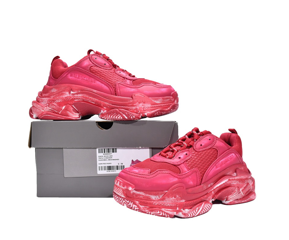 Balenciaga Triple S Dark Red 524039w3cn36000 3 - www.kickbulk.co