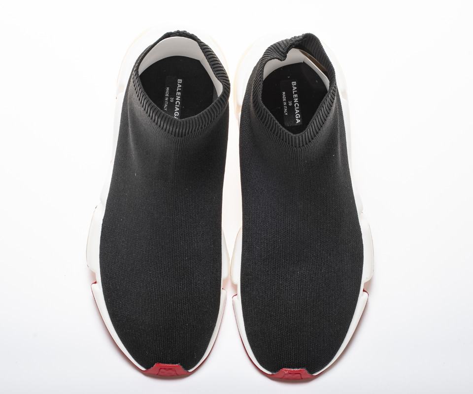 Balenciaga Speed Runner Tess S Gomma Maille Noir Rouge Sneaker 541218w05g01699 2 - www.kickbulk.co