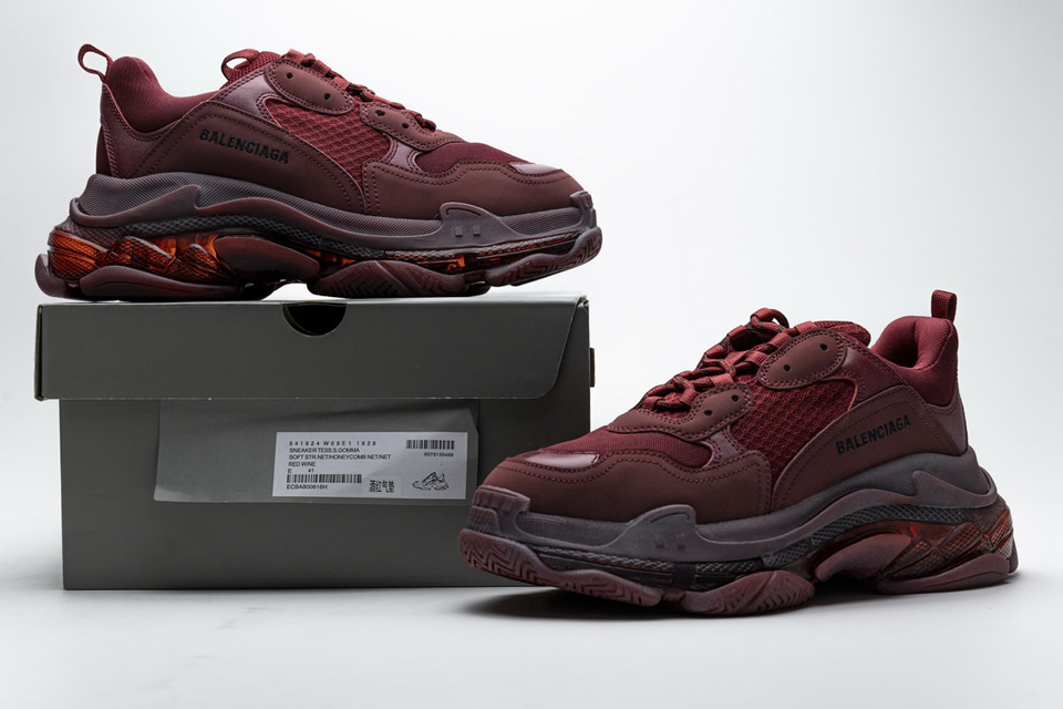 Balenciaga Triple S Red Wine 541624w09e11628 3 - www.kickbulk.co