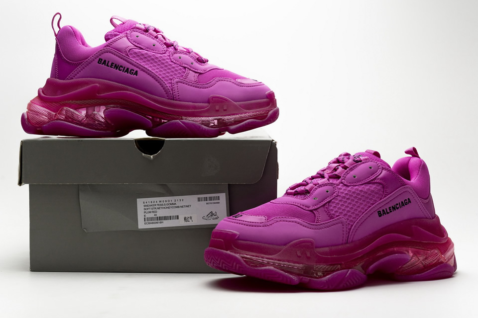 Balenciaga Triple S Plum Red 541624w09o12132 3 - www.kickbulk.co