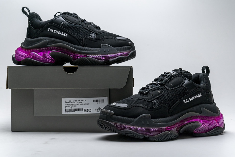 Balenciaga Triple S Black Plum Red 544351w09o10829 3 - www.kickbulk.co