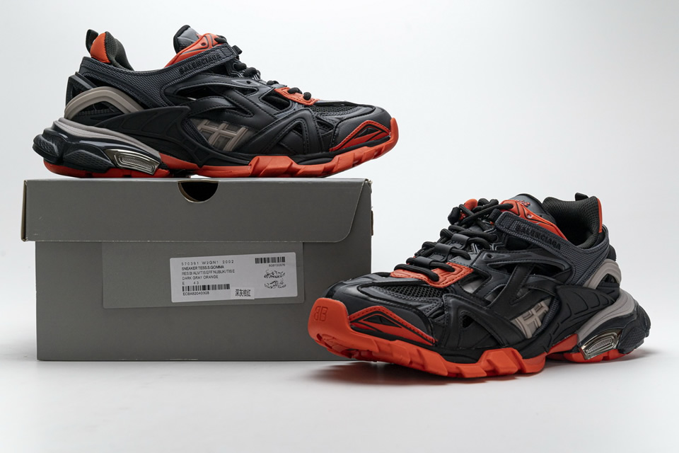 Balenciaga Track 2 Sneaker Dark Grey Orange 570391w2gn12002 4 - www.kickbulk.co