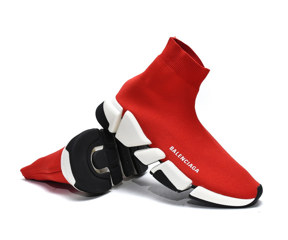 Balenciaga Speed 2 Sneaker Red 617196w17021015 2 - www.kickbulk.co