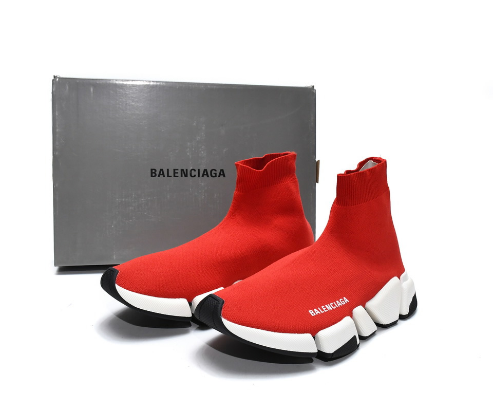 Balenciaga Speed 2 Sneaker Red 617196w17021015 4 - www.kickbulk.co