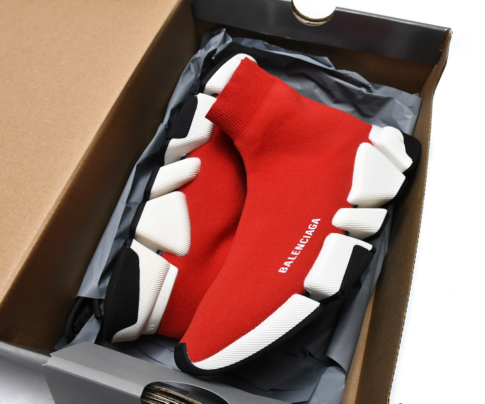 Balenciaga Speed 2 Sneaker Red 617196w17021015 5 - www.kickbulk.co