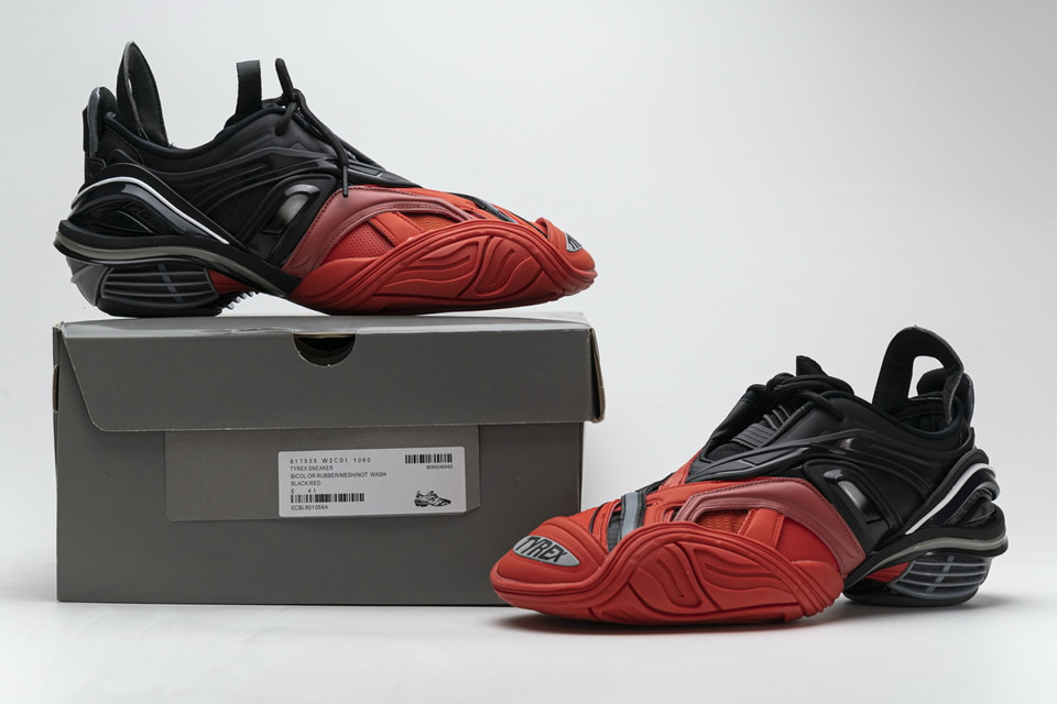 Balenciaga Tyrex 5.0 Sneaker Black Red 3 - www.kickbulk.co