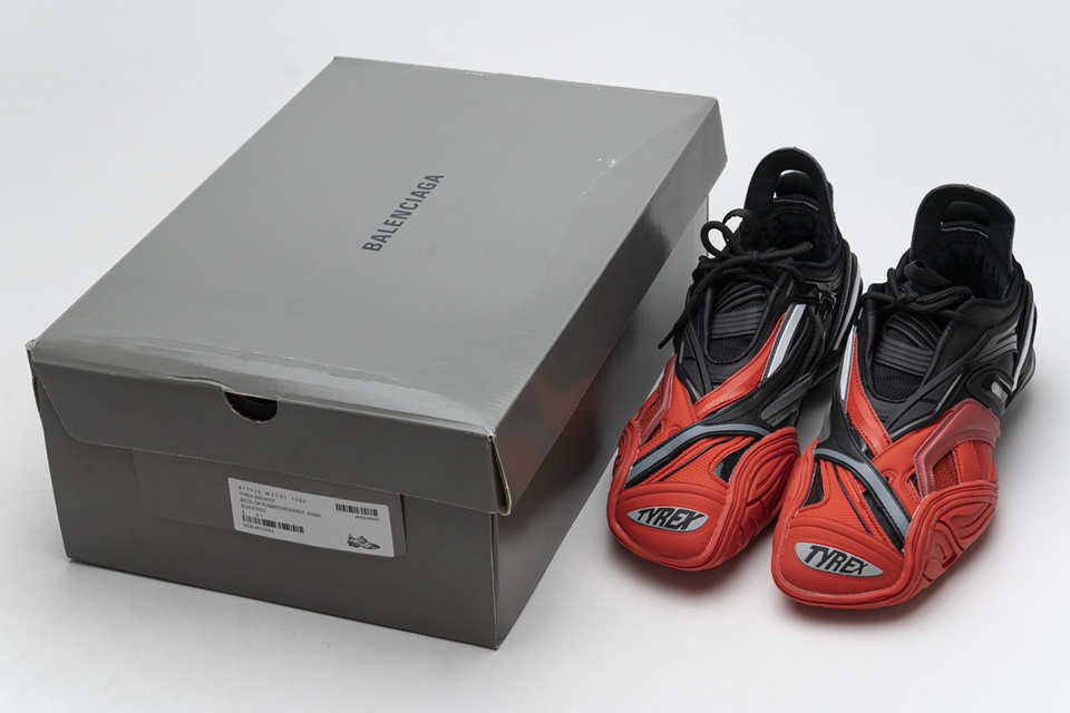 Balenciaga Tyrex 5.0 Sneaker Black Red 4 - www.kickbulk.co