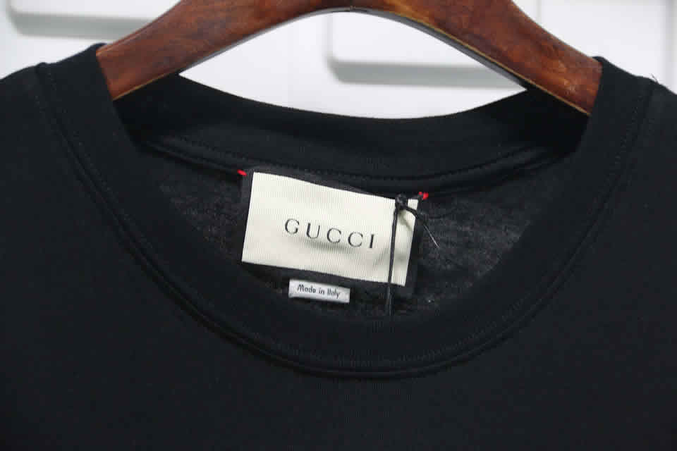 Gucci Black White Crossbar T Shirt Printing Pure Cotton 11 - www.kickbulk.co