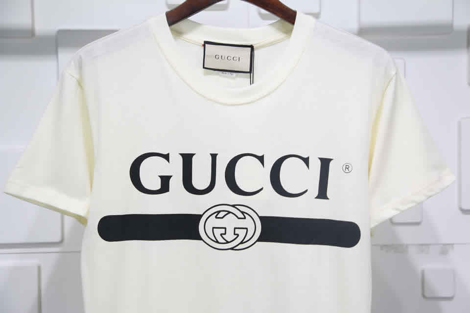 Gucci Black White Crossbar T Shirt Printing Pure Cotton 14 - www.kickbulk.co