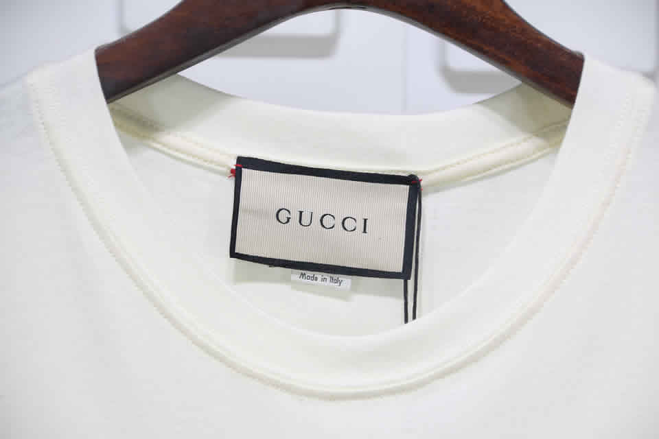 Gucci Black White Crossbar T Shirt Printing Pure Cotton 16 - www.kickbulk.co