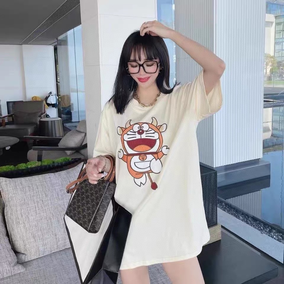 Gucci Doraemon T Shirt Embroidery Pure Cotton 5 - www.kickbulk.co