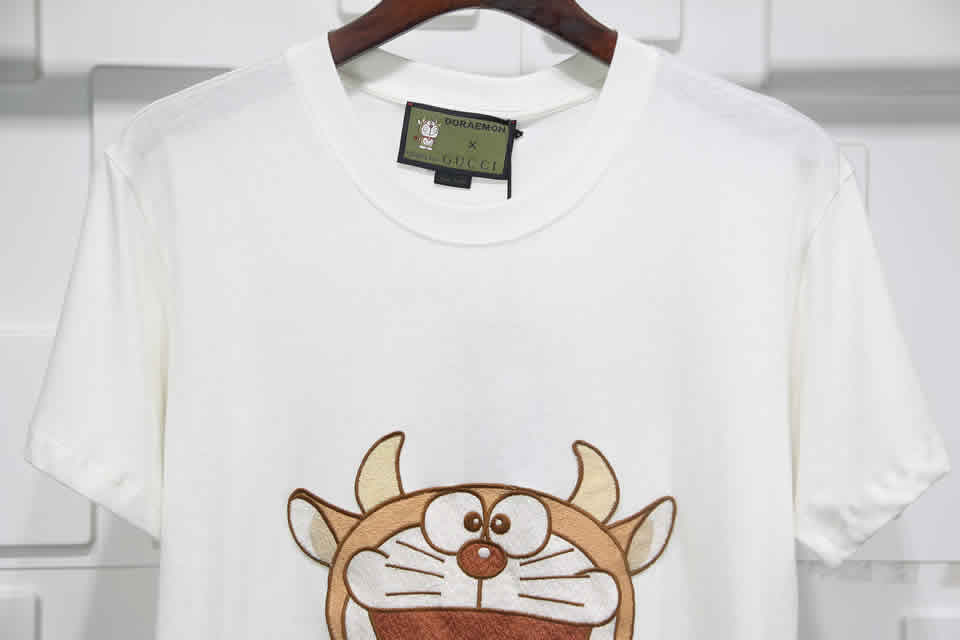 Gucci Doraemon T Shirt Embroidery Pure Cotton 9 - www.kickbulk.co