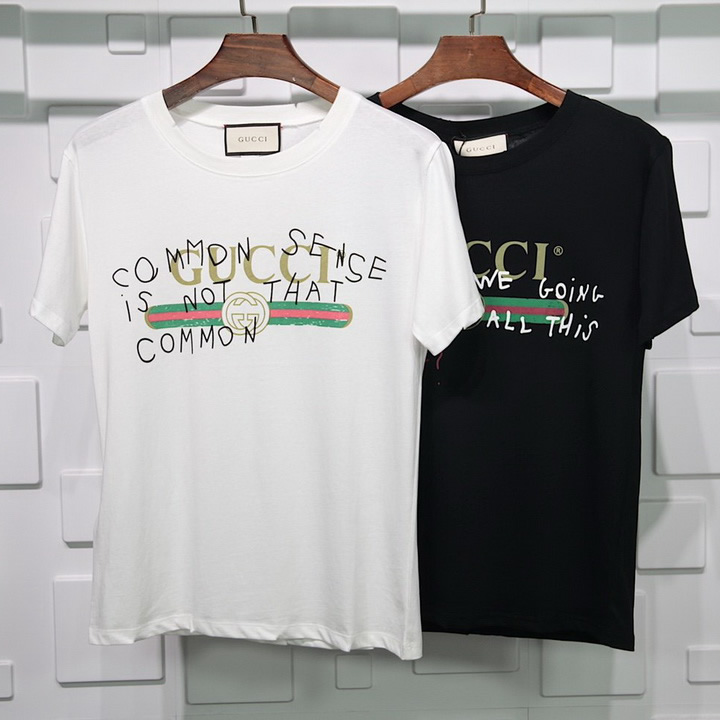 Gucci T Shirt Signature Graffiti Pure Cotton White Black 2 - www.kickbulk.co