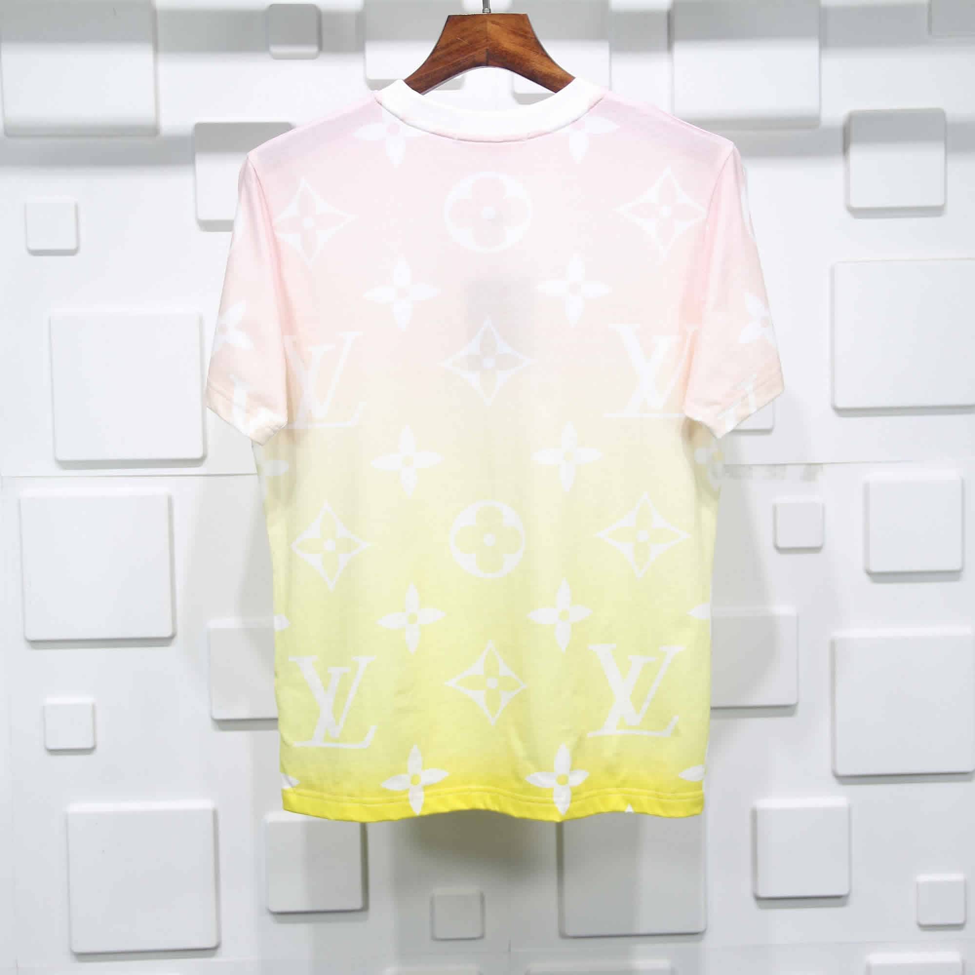 Louis Vuitton Red Yellow Gradient T Shirt 2 - www.kickbulk.co