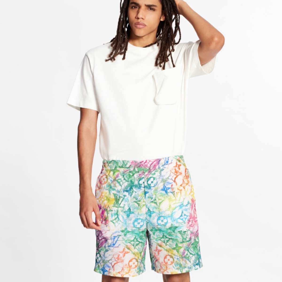 Louis Graffiti Shorts 3 - www.kickbulk.co