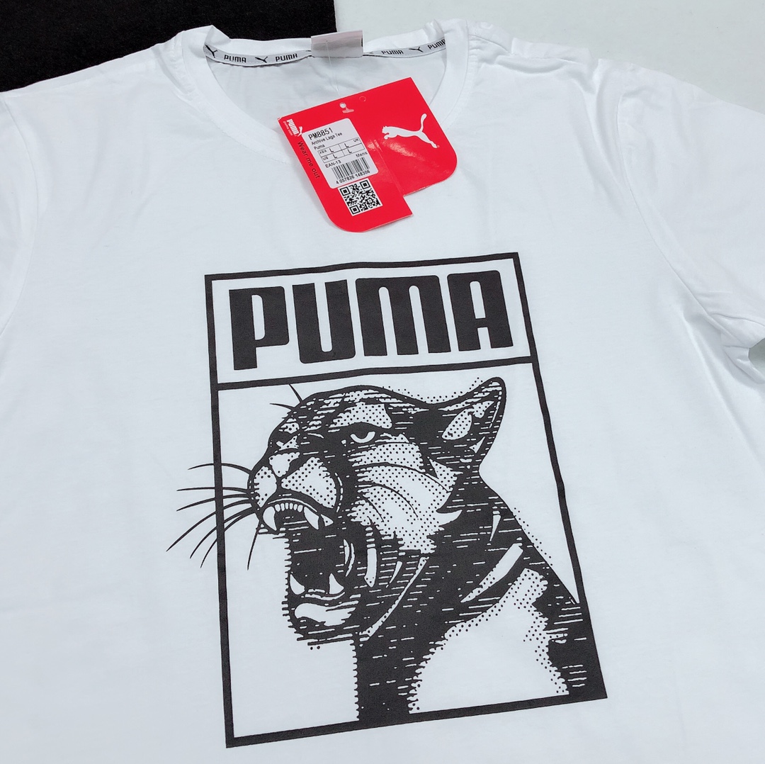 Puma Short Sleeve T Shirt Round Neck Pure Cotton Ls20612371x85 8 - www.kickbulk.co