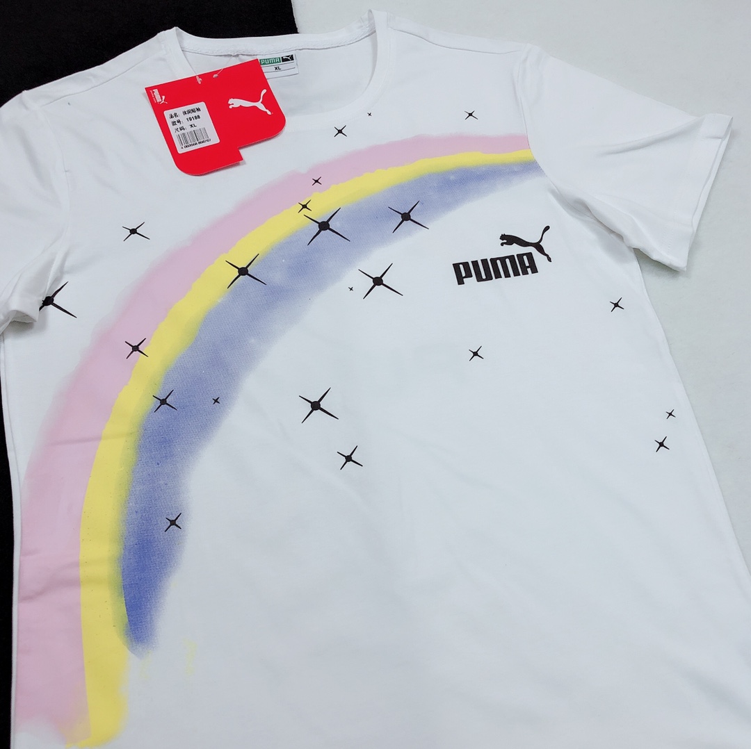 Puma T Shirt Couple Short Sleeve Round Neck Purecotton Ls321321x90 8 - www.kickbulk.co