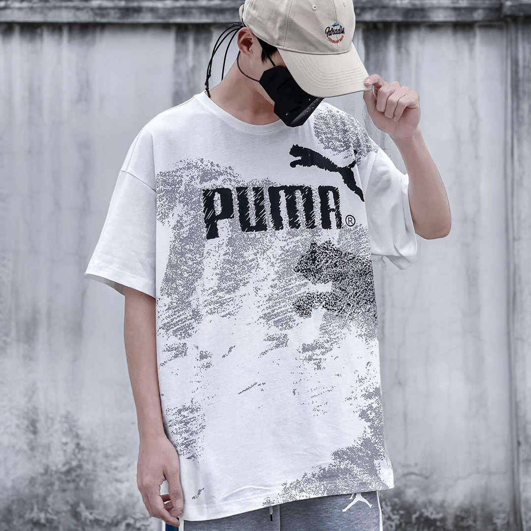 Puma Short Sleeve T Shirt Round Neck Pure Cotton Ls32321x85 0 - www.kickbulk.co