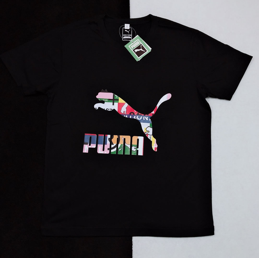 Puma Short Sleeve T Shirt Round Neck Pure Cotton Ls32541x85 5 - www.kickbulk.co