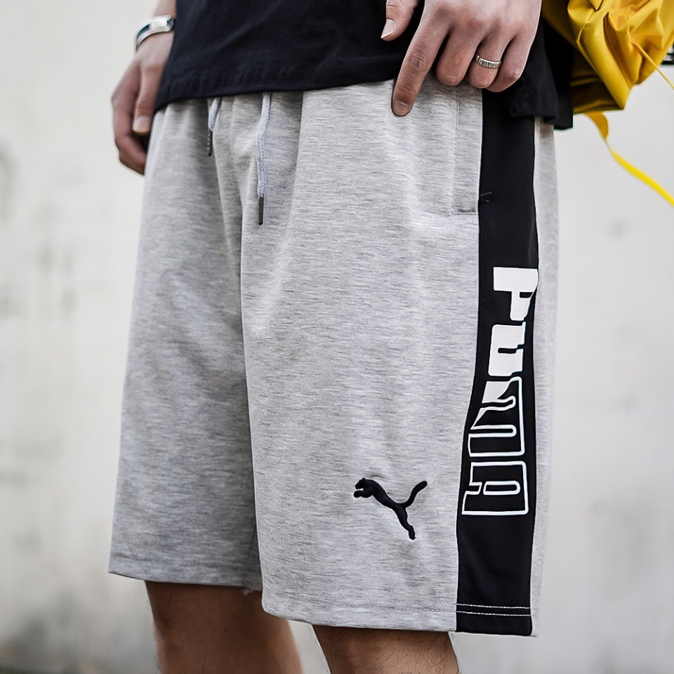 Puma Shorts Pure Cotton Knitting Black Grey Ls326157x95 1 - www.kickbulk.co