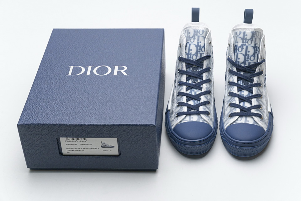 Dior B23 Ht Oblique Transparency High T00962h565 White Blue 7 - www.kickbulk.co