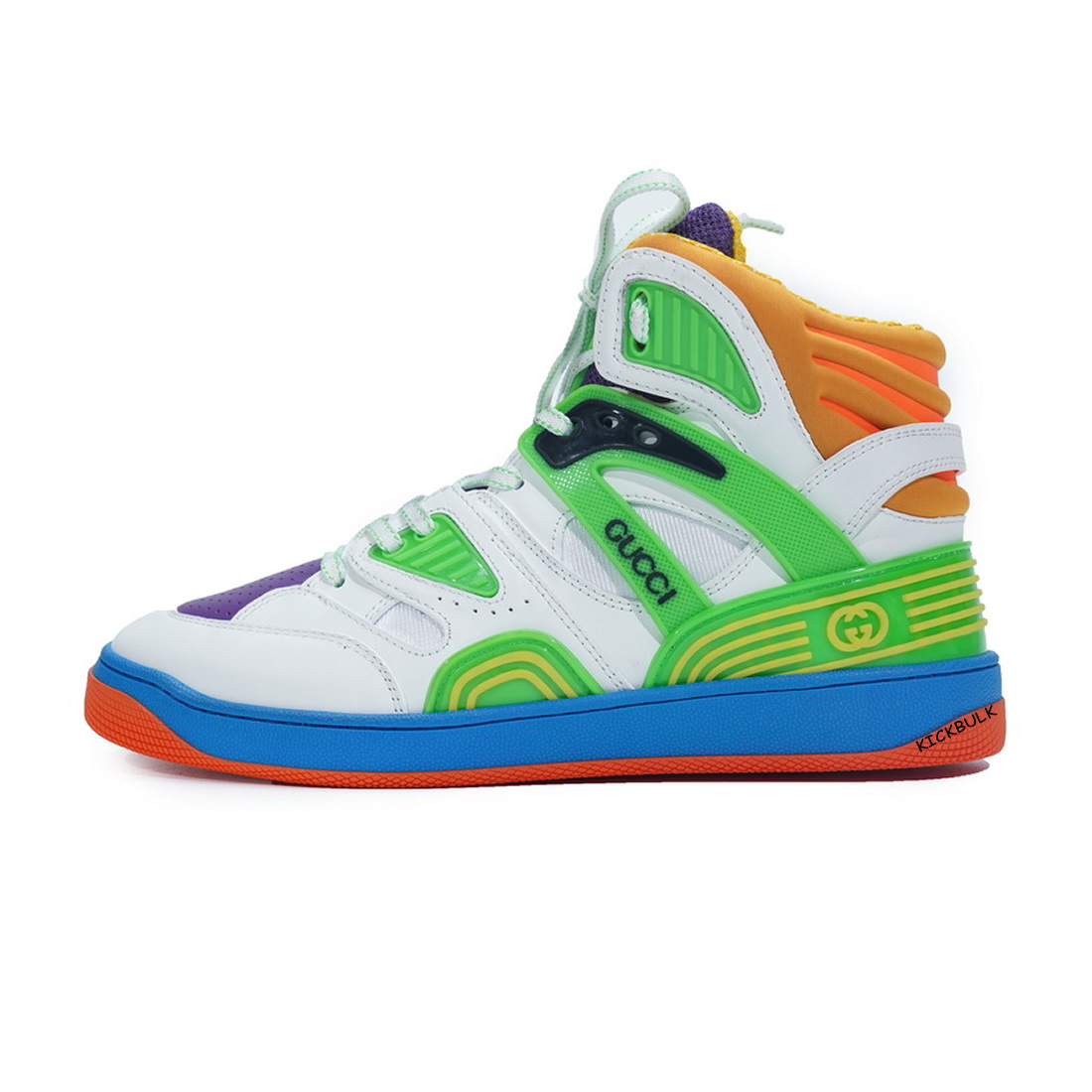 Gucci Basketball Shoes Basket White Green Purple 33130325h901072 1 - www.kickbulk.co