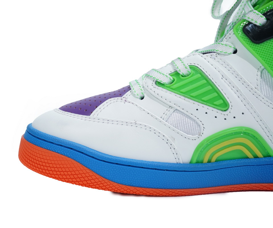 Gucci Basketball Shoes Basket White Green Purple 33130325h901072 10 - www.kickbulk.co