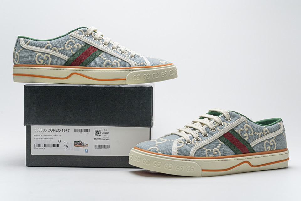 Gucci Light Blue Double G Sneakers 553385dopeo1977 3 - www.kickbulk.co