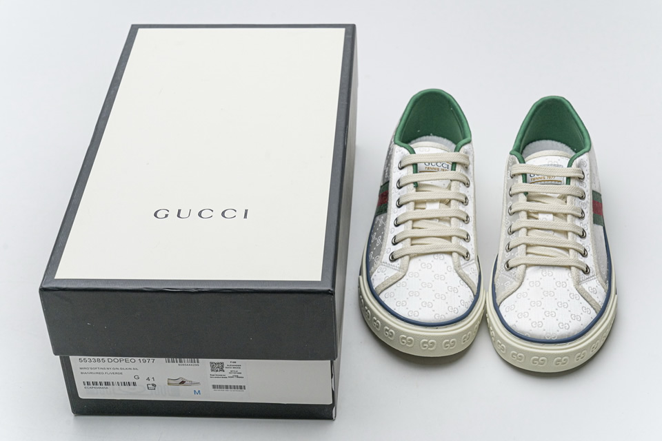 Gucci White Silk Sneakers 553385dopeo1977 6 - www.kickbulk.co