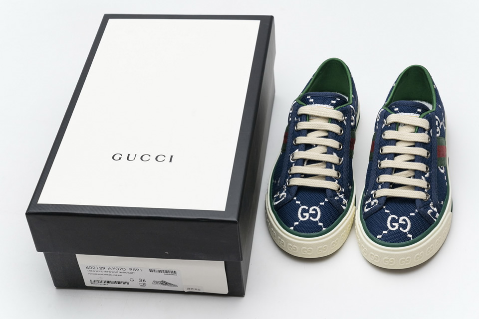 Gucci Dark Blue Double G Sneakers 602129ay0709591 7 - www.kickbulk.co