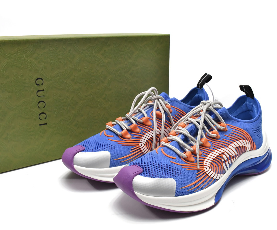 Gucci Run Sneakers White Blue Orange 680893 Ufe10 8880 7 - www.kickbulk.co