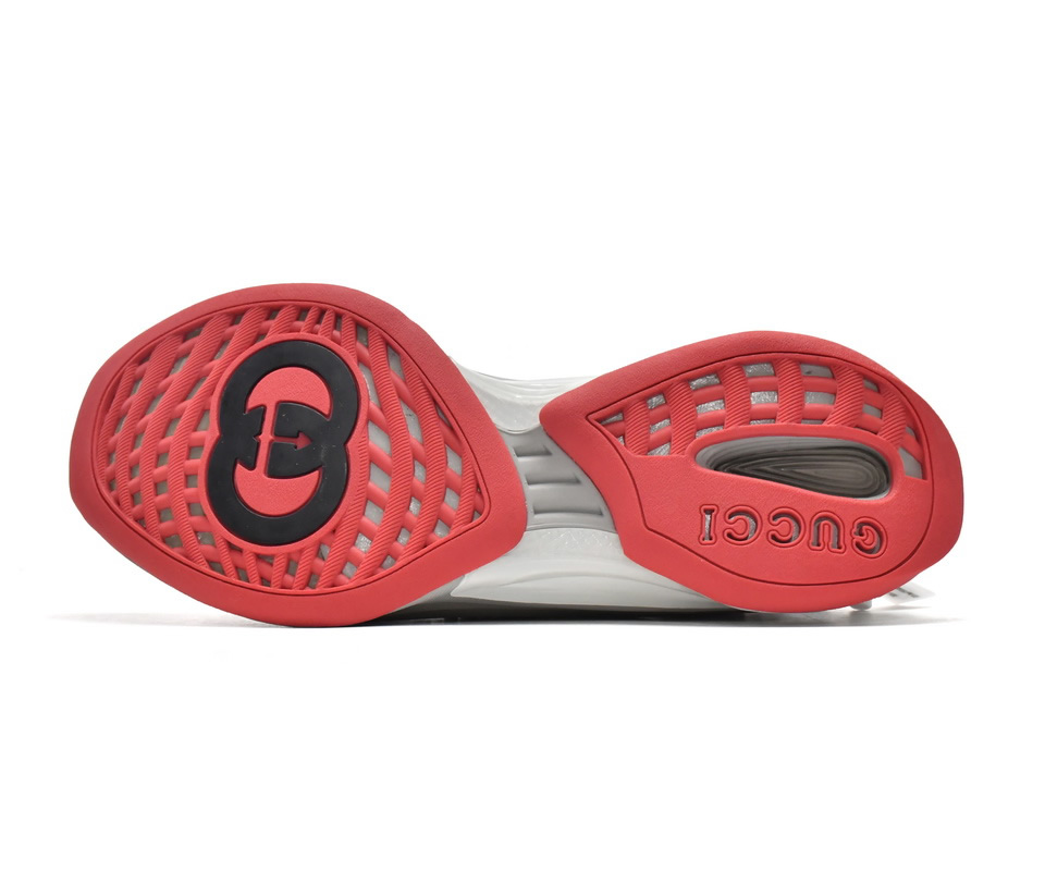 Gucci Run Sneakers Grey Red 680900 Uf310 1270 5 - www.kickbulk.co