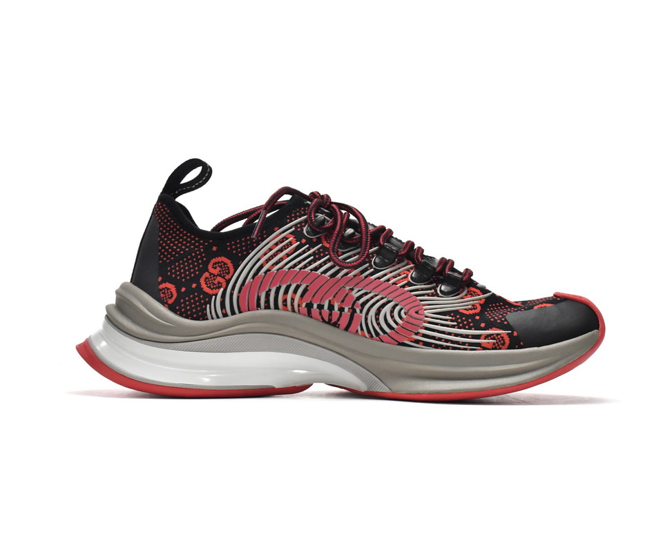 Gucci Run Sneakers Black Red 680900 Usn10 8490 3 - www.kickbulk.co