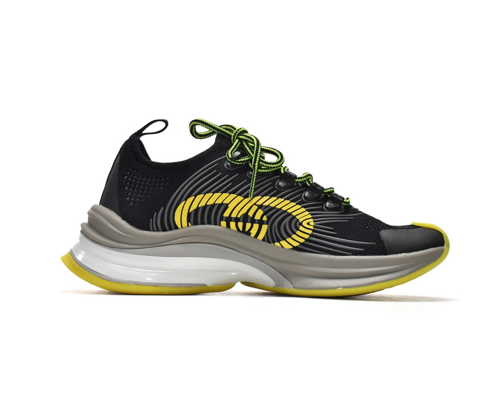 Gucci Run Sneakers Black Yellow 680939 Usm10 8480 3 - www.kickbulk.co