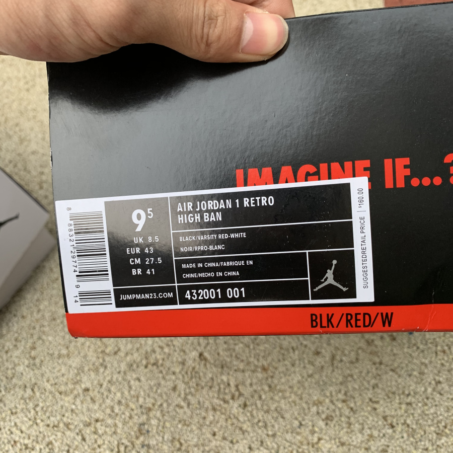 Nike Air Jordan 1 Banned Aj1 432001 001 17 - www.kickbulk.co