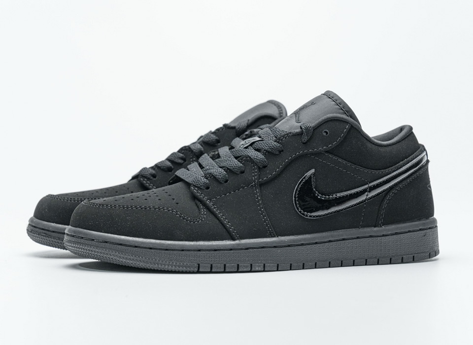 Nike Air Jordan 1 Low Triple Black 553558 056 7 - www.kickbulk.co