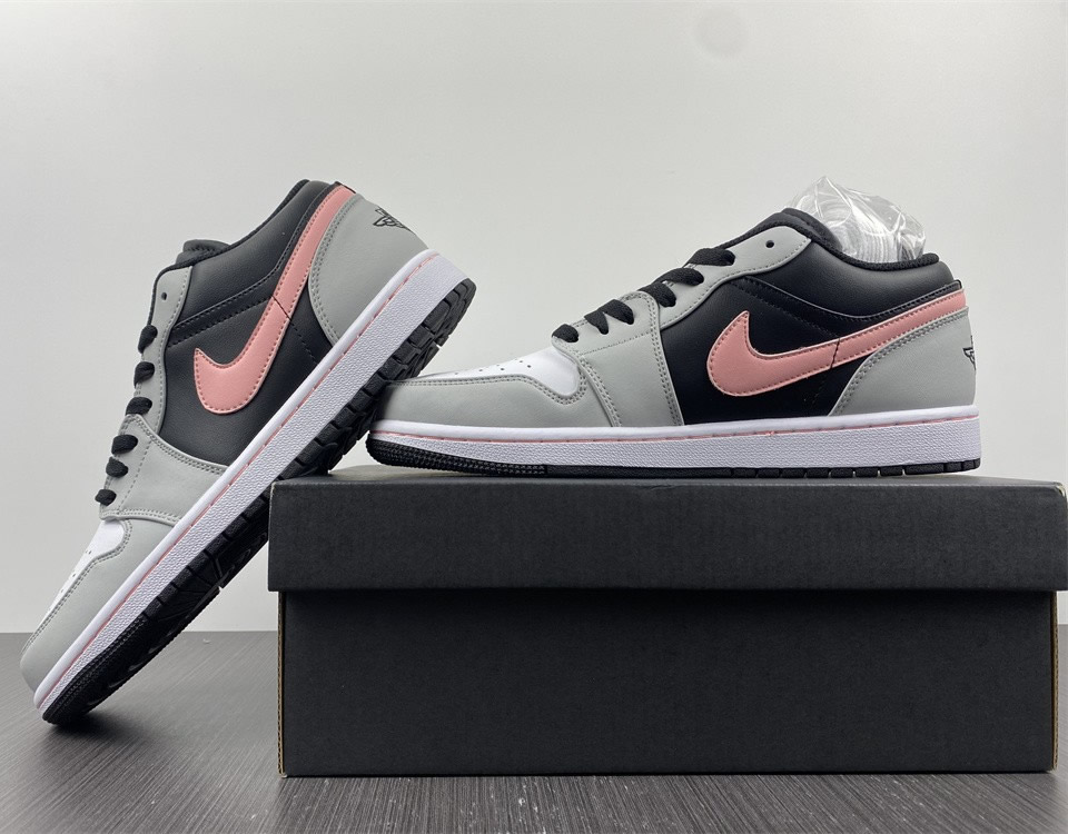 Air Jordan 1 Low Appears Black Grey Pink 553558 062 12 - www.kickbulk.co