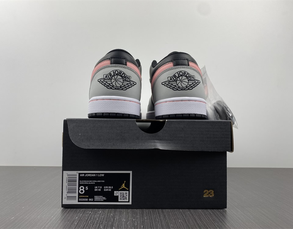 Air Jordan 1 Low Appears Black Grey Pink 553558 062 14 - www.kickbulk.co