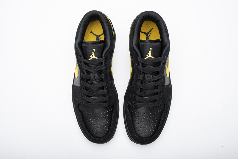 Nike Air Jordan 1 Low Black Gold 553558 071 2 - www.kickbulk.co