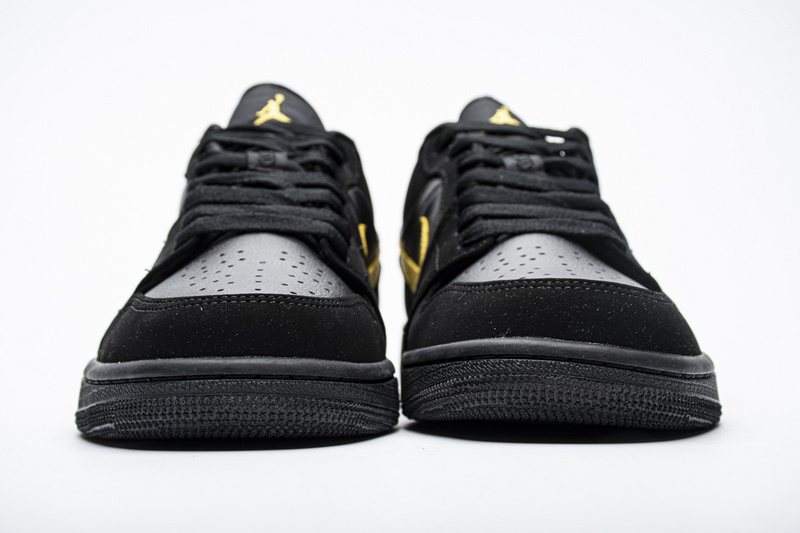 Nike Air Jordan 1 Low Black Gold 553558 071 4 - www.kickbulk.co