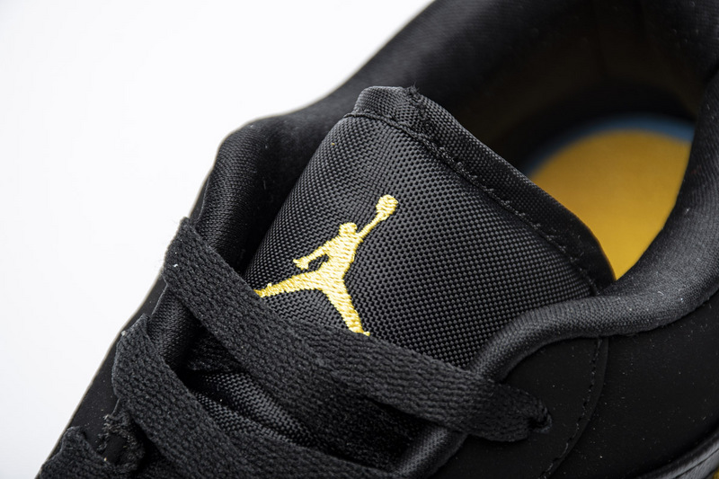 Nike Air Jordan 1 Low Black Gold 553558 071 8 - www.kickbulk.co