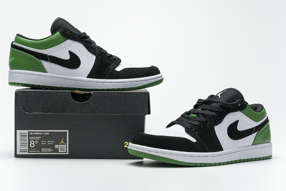 Nike Air Jordan 1 Low Mystic Green 553558 113 2 - www.kickbulk.co