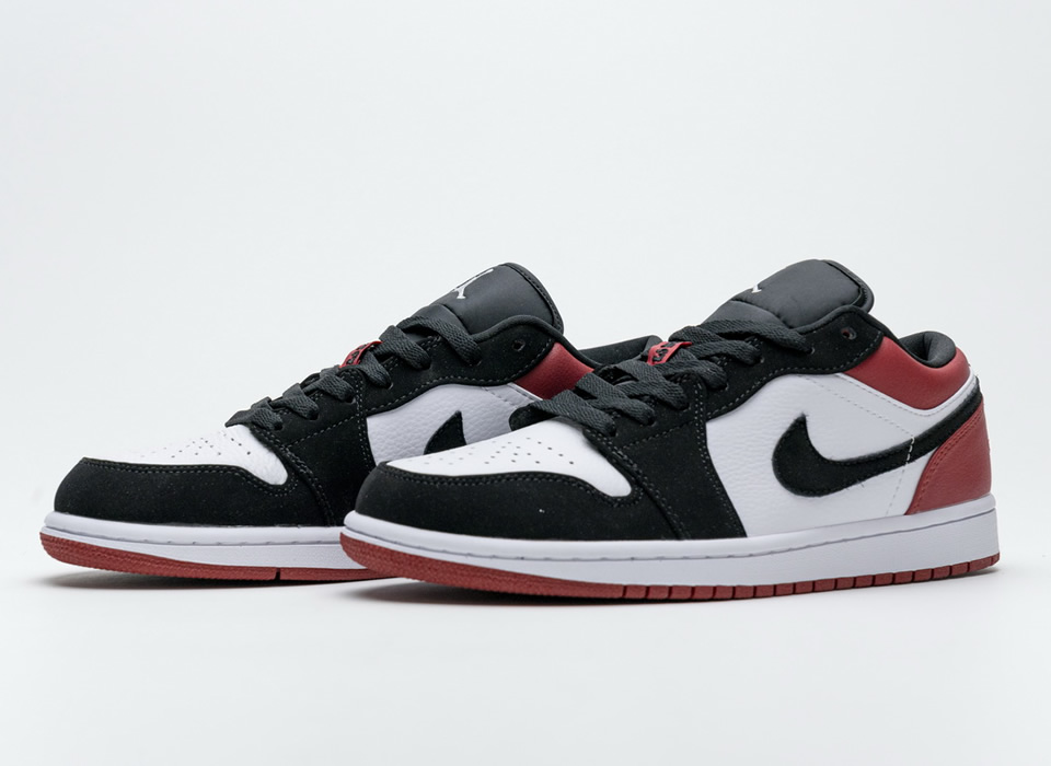 Nike Air Jordan 1 Low Black Toe 553558 116 8 - www.kickbulk.co